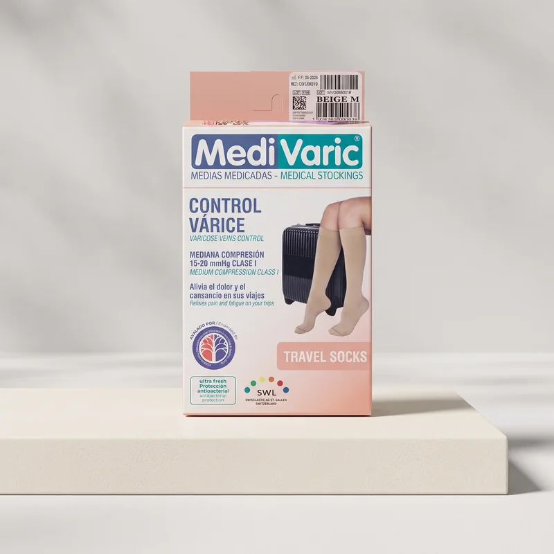 Control Varices 15-20 mmHg Travel Socks